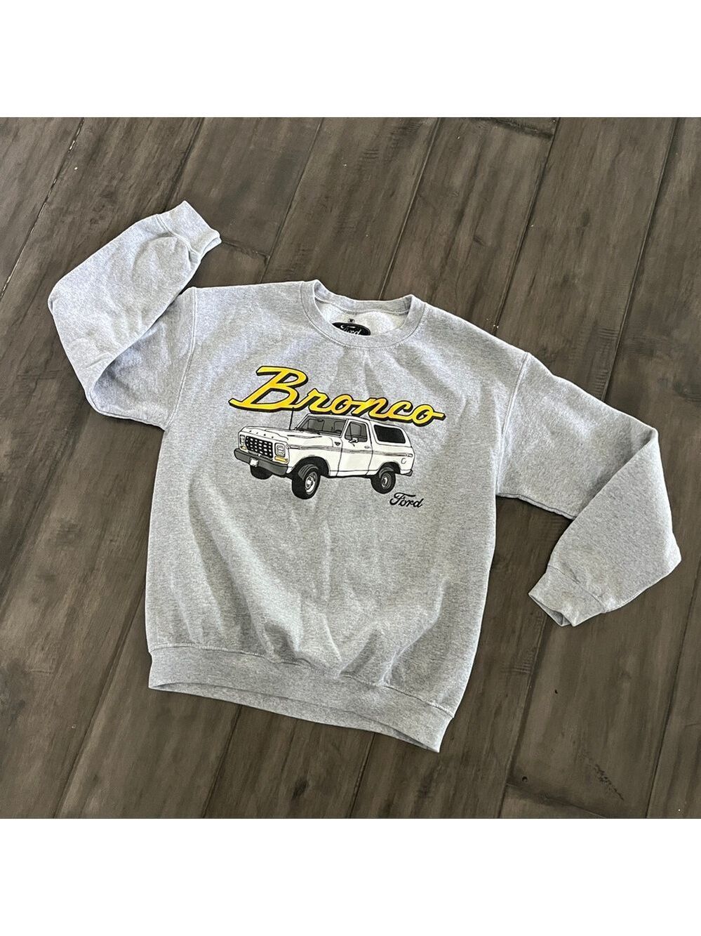 Ford Bronco Gray Crewneck Sweatshirt- Size Medium